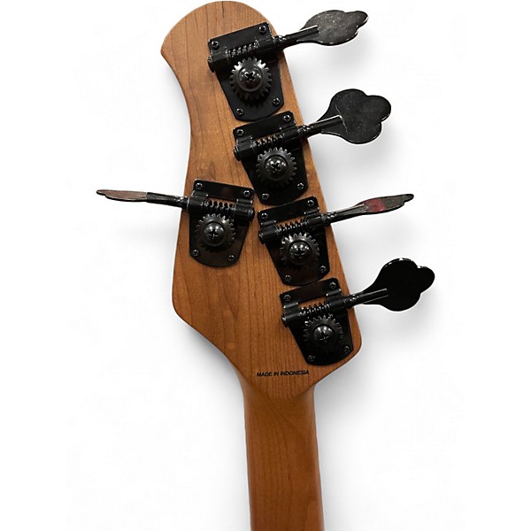 Used Sterling by Music Man Ray35 5 String PURPLE SPARKLE Electric Bass Guitar