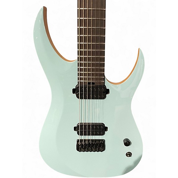 Used Schecter Guitar Research John Browne Tao-7 Blue Solid Body Electric Guitar