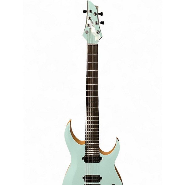 Used Schecter Guitar Research John Browne Tao-7 Blue Solid Body Electric Guitar