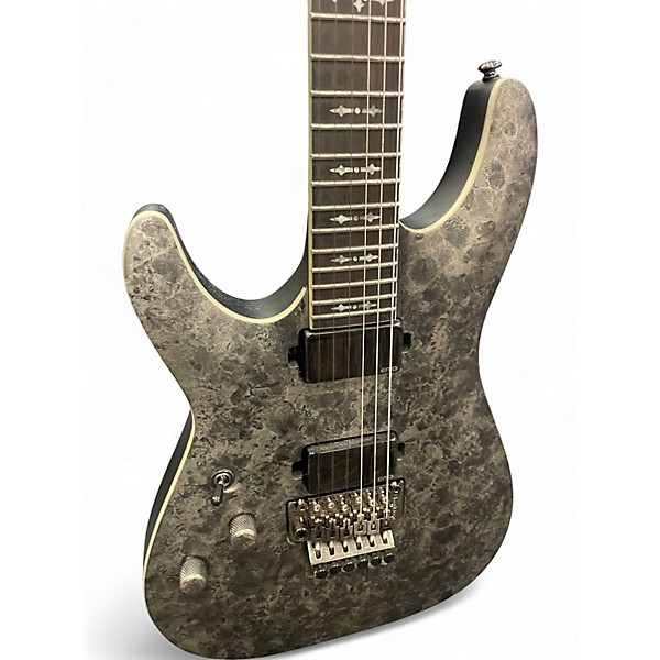 Used Schecter Guitar Research Ernie C C1 Left Handed Black Reign Solid Body Electric Guitar