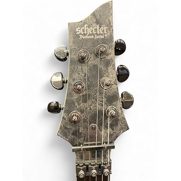 Used Schecter Guitar Research Ernie C C1 Left Handed Black Reign Solid Body Electric Guitar