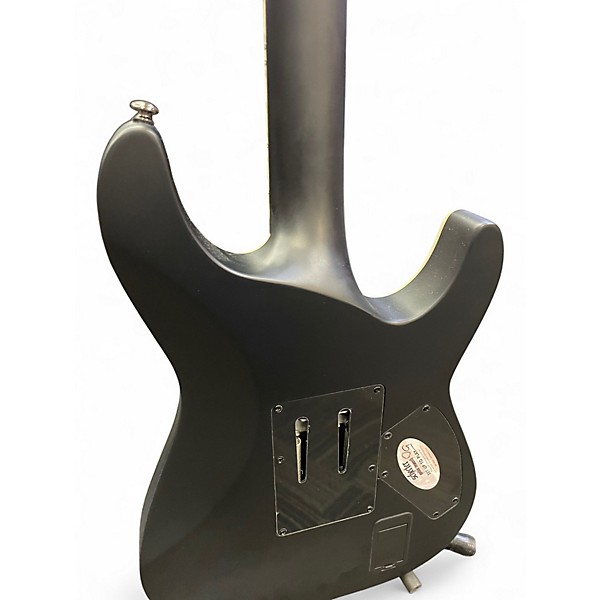 Used Schecter Guitar Research Ernie C C1 Left Handed Black Reign Solid Body Electric Guitar