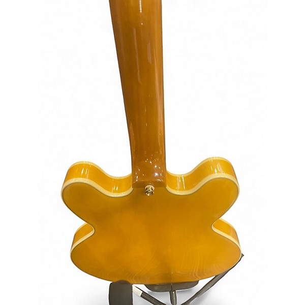 Used Epiphone Sheraton Left Handed Butterscotch Hollow Body Electric Guitar