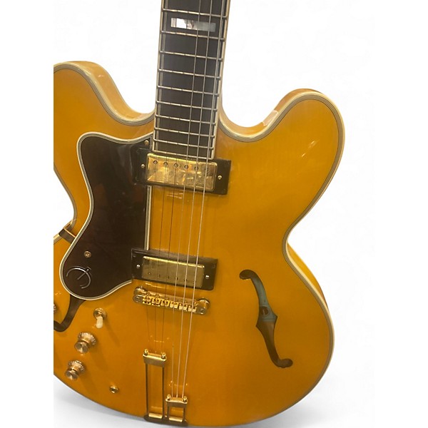 Used Epiphone Sheraton Left Handed Butterscotch Hollow Body Electric Guitar