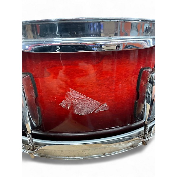 Used Pearl 14in Export Snare 14x5.5 Red to Black Fade Drum