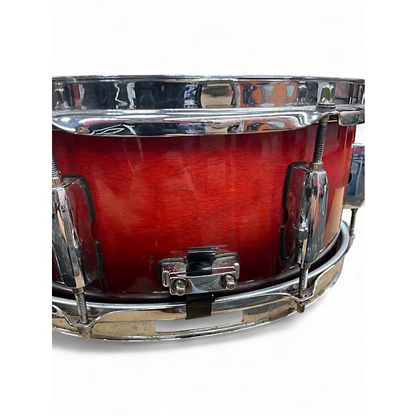 Used Pearl 14in Export Snare 14x5.5 Red to Black Fade Drum