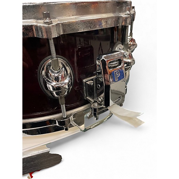 Used Premier 14in GENISTA 14X5.5 SNARE DRUM Maroon Drum
