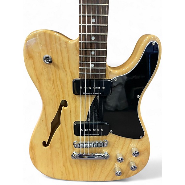 Used Fender JA90 Jim Adkins Thinline Telecaster Natural Hollow Body Electric Guitar