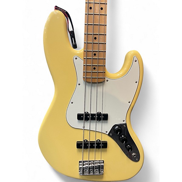 Used 2018 Fender Player Precision Bass Antique White Electric Bass Guitar