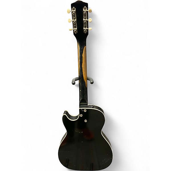 Used Harmony Alden Stratotone Black Hollow Body Electric Guitar