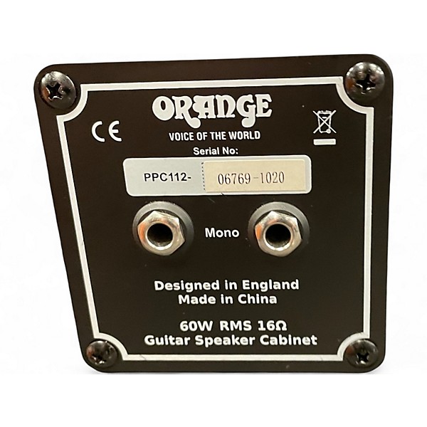 Used Orange Amplifiers PPC112C 1x12 Guitar Cabinet