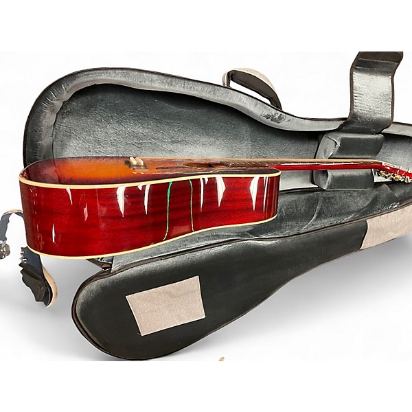 Used Guild D 140 3 Tone Sunburst Acoustic Guitar