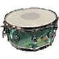 Used DW 8X14 Design Series Acrylic Snare Trans Green Drum