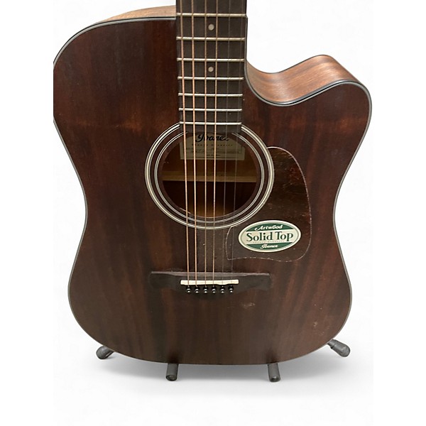 Used Ibanez AW54CE Mahogany Acoustic Electric Guitar