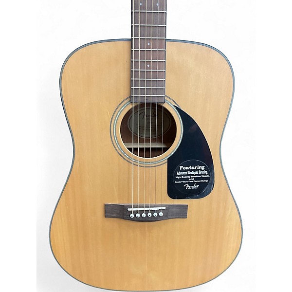 Used Fender CD100 Natural Acoustic Guitar