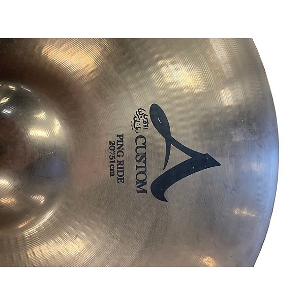 Used Zildjian 20in A Custom Ping Ride Cymbal