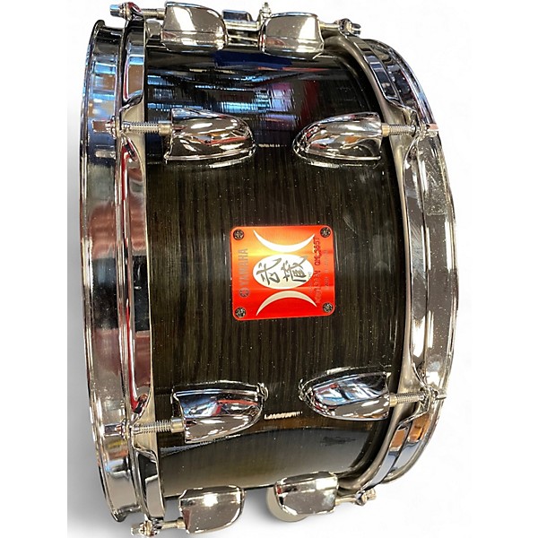 Used Yamaha 13X6.5 Oak Musashi Snare Black Drum