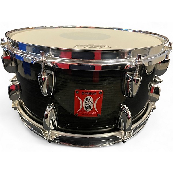 Used Yamaha 13X6.5 Oak Musashi Snare Black Drum