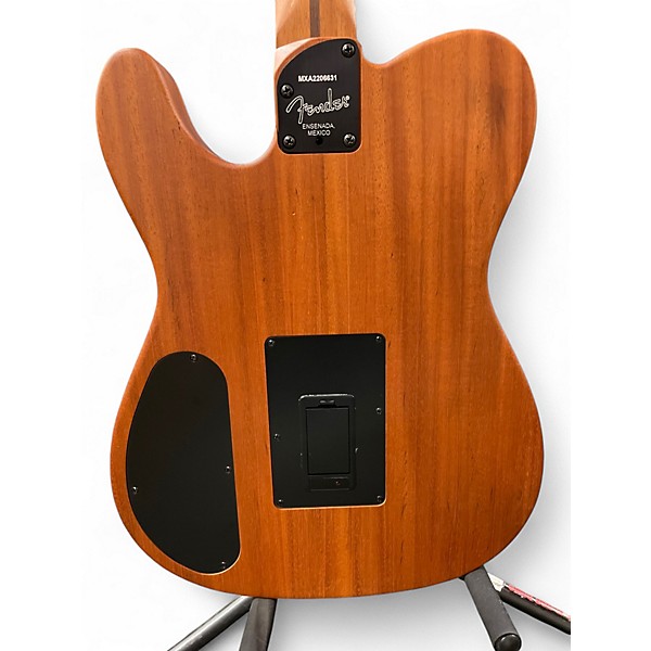 Used Fender Acoustasonic Player Telecaster Olympic White Acoustic Electric Guitar