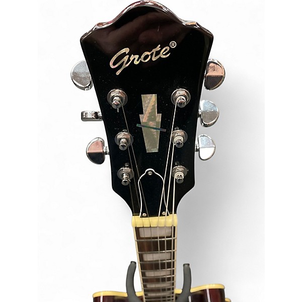 Used Grote 335 Type Semi Hollow Sunburst Hollow Body Electric Guitar