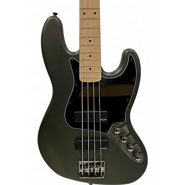 Used Squier Contemporary Jazz Bass Gray Electric Bass Guitar