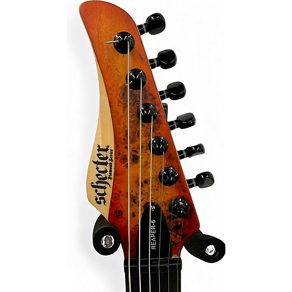 Used Schecter Guitar Research reaper 6 satin inferno burst Solid Body Electric Guitar