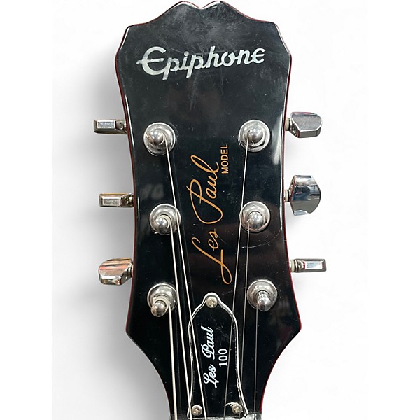 Used Epiphone Les Paul 100 Bolt On Cherry Sunburst Solid Body Electric Guitar