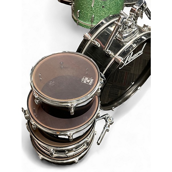 Used Pearl 5 Piece Rhythm Traveler Compact Black Drum Kit