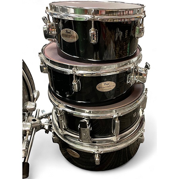Used Pearl 5 Piece Rhythm Traveler Compact Black Drum Kit