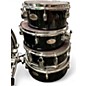 Used Pearl 5 Piece Rhythm Traveler Compact Black Drum Kit