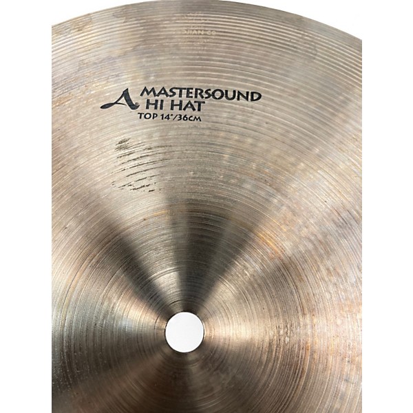 Used Zildjian 14in A Mastersound Hi Hat Pair Cymbal