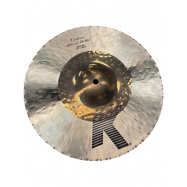Used Zildjian 13in K Custom Hybrid Hi Hat Pair Cymbal