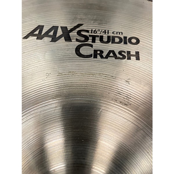 Used SABIAN 16in AAX Studio Crash Brilliant Cymbal