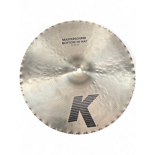 Used Zildjian 14in K Mastersound Hi Hats Pair Cymbal