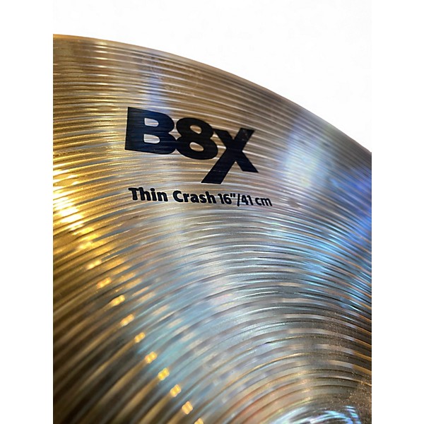 Used SABIAN 16in B8X Thin Crash Cymbal