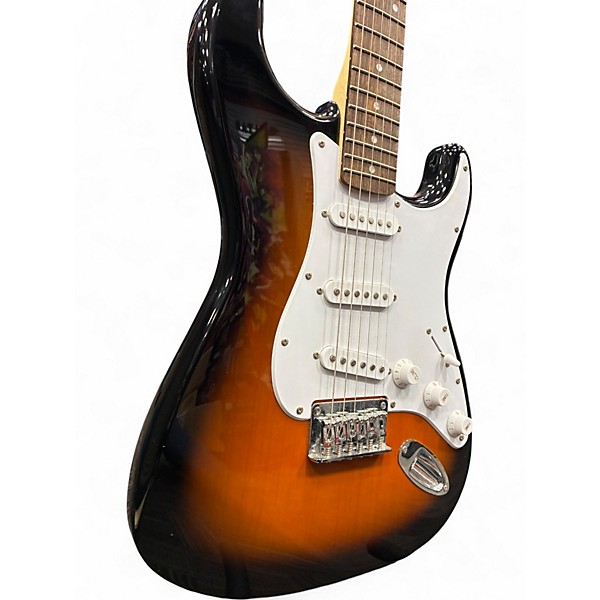 Used Squier Affinity Stratocaster 2 Tone Sunburst Solid Body Electric Guitar