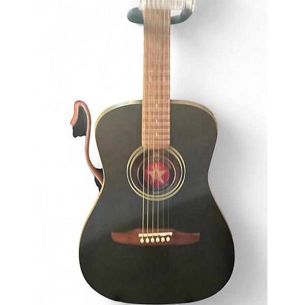 Used Fender JOE STRUMMER SIGNATURE CAMPFIRE MATTE BLACK Acoustic Electric Guitar