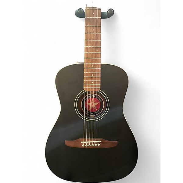 Used Fender JOE STRUMMER SIGNATURE CAMPFIRE MATTE BLACK Acoustic Electric Guitar