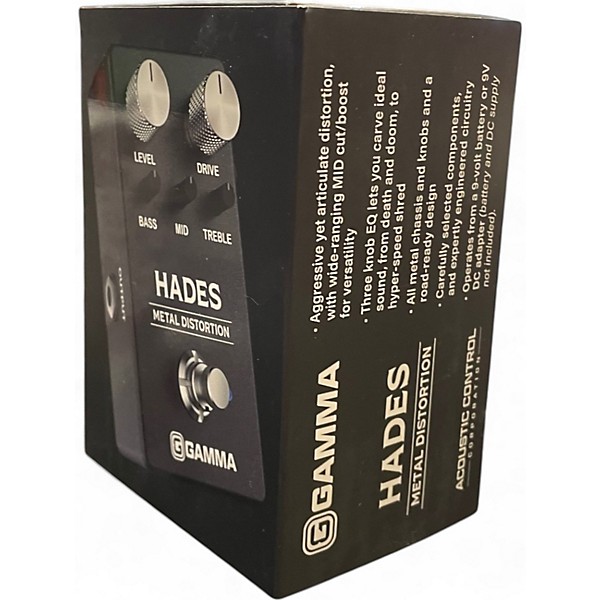 Used GAMMA HADES METAL DISTORTION Effect Pedal