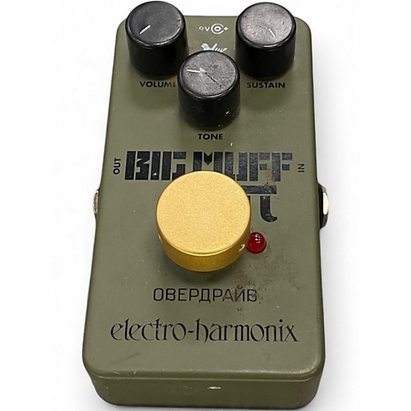 Used Electro-Harmonix Green Russian Big Muff Pi Fuzz Effect Pedal