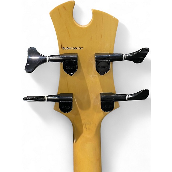 Used Tobias Toby Deluxe IV Left Handed Trans Red Electric Bass Guitar