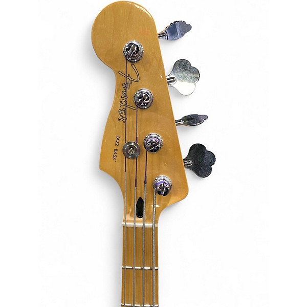 Used Fender Player Jazz Bass Left Handed Polar White Electric Bass Guitar