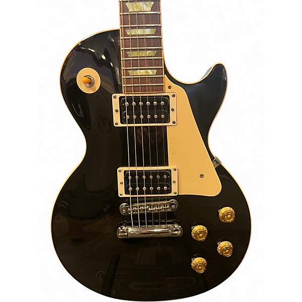 Used Gibson Les Paul Classic Black Solid Body Electric Guitar