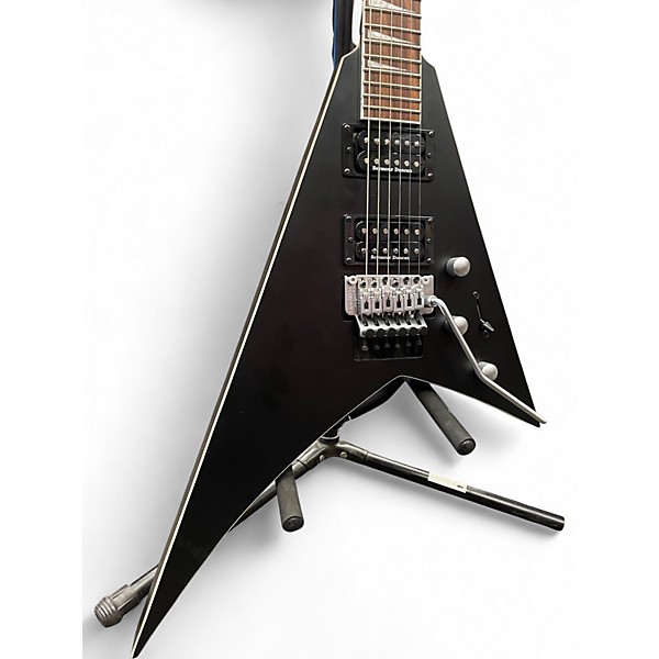 Used Jackson RRX24 V RHOADS Satin Black Solid Body Electric Guitar