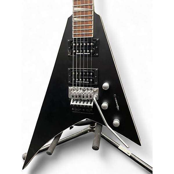 Used Jackson RRX24 V RHOADS Satin Black Solid Body Electric Guitar