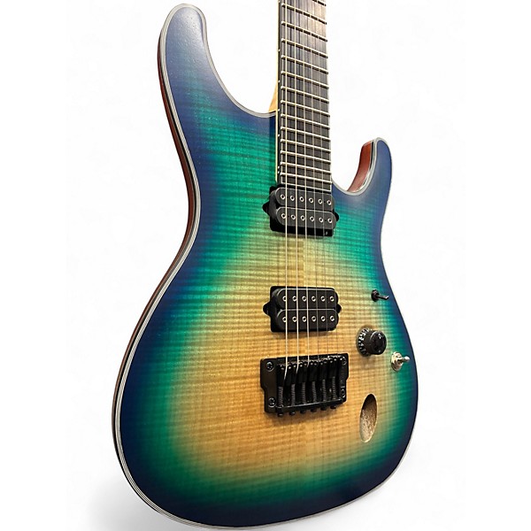 Used Ibanez SIX6FDFM Blue Burst Solid Body Electric Guitar