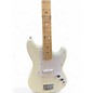 Used Squier Bronco Alpine White Electric Bass Guitar