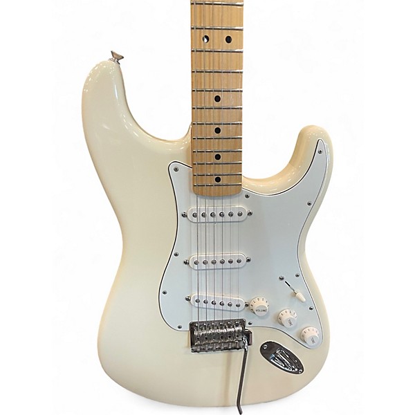 Used Fender Standard Stratocaster Olympic White Solid Body Electric Guitar