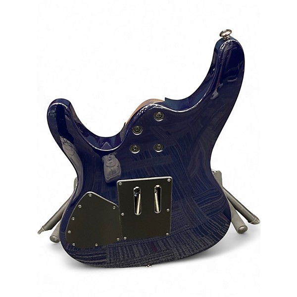 Used Ibanez S670QM SAPHIRE BLUE Solid Body Electric Guitar