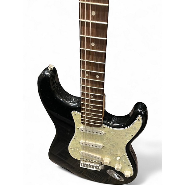 Used Squier CXS STRATOCASTER Black Solid Body Electric Guitar